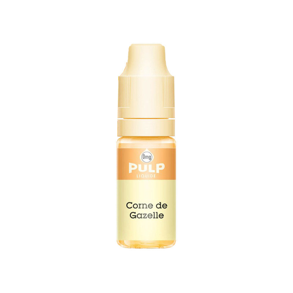 E-liquide Corne de Gazelle 10 ml - Pulp. E-liquide Corne de Gazelle avec flacon transparent et bouchon beige