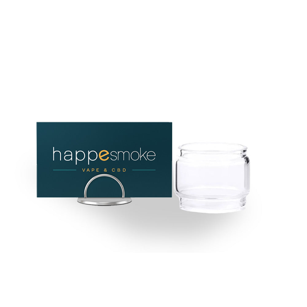 Pyrex Z Nano 3, 5 ml - GeekVape. Pyrex Z Nano réservoir en verre transparent posé à côté d'une carte happesmoke